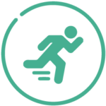 Green circle with letter 'P' inside, outlined by another circle.